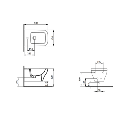Bocchi Scala Asma Bide Mat Gri