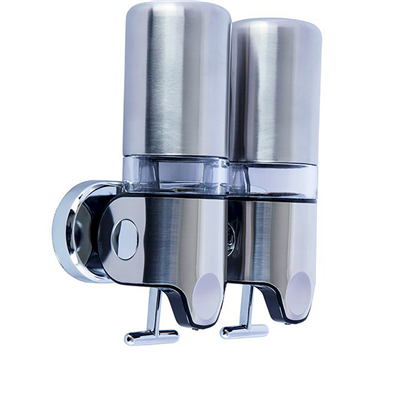 Bocchi Sıvı Sabunluk İkili 450Mlx2 Mat P.Çelik