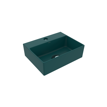 Bocchi Slim Line Dikdörtgen Lavabo 30x24 cm Mat Petrol Mavisi
