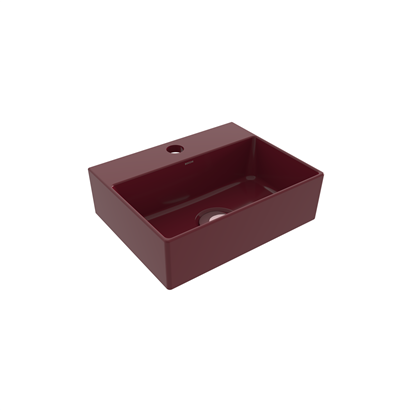 Bocchi Slim Line Dikdörtgen Lavabo 30x24 cm P.Burgonya Bordosu