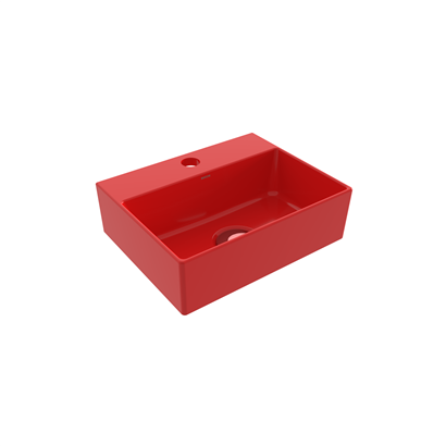 Bocchi Slim Line Dikdörtgen Lavabo 30x24 cm Parlak Kırmızı