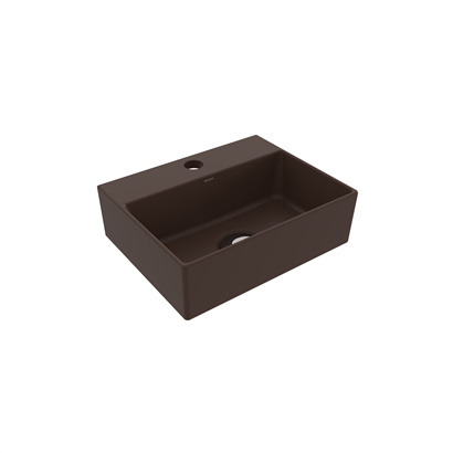 Bocchi Slim Lİne Dikdörtgen Lavabo 30x24 cm Mat Kahve