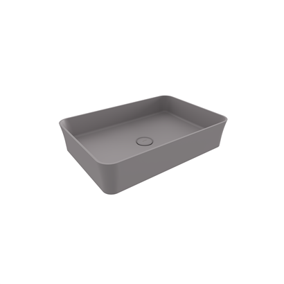 Bocchi Slim Line Dikdörtgen Lavabo 55x38 cm Mat Gri