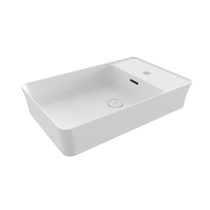 Bocchi Slim Line Dikdörtgen Lavabo 60x38 cm Parlak Beyaz