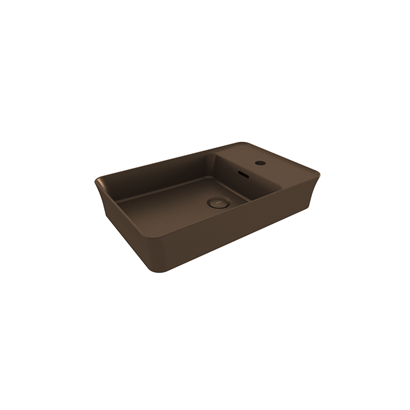 Bocchi Slim Line Dikdörtgen Lavabo 60x38 cm Mat Bronz