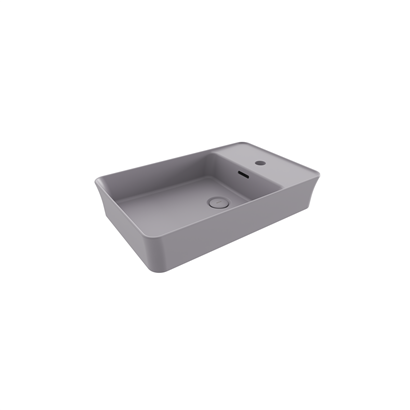 Bocchi Slim Line Dikdörtgen Lavabo 60x38 cm Mat Gri