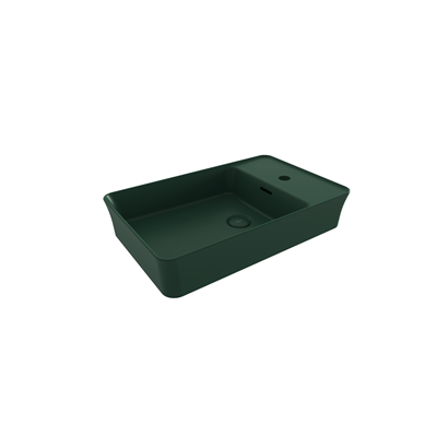 Bocchi Slim Line Dikdörtgen Lavabo 60x38 cm Mat Yeşil