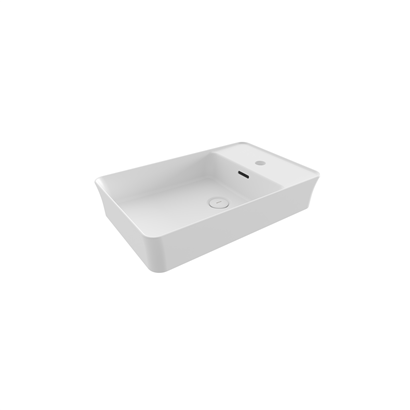 Bocchi Slim Line Dikdörtgen Lavabo 60x38 cm Mat Beyaz