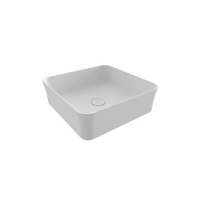 Bocchi Slim Line Kare Lavabo 38x38 cm Mat Beyaz