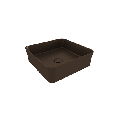 Bocchi Slim Line Kare Lavabo 38x38 cm Mat Bronz