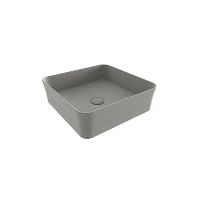Bocchi Slim Line Kare Lavabo 38x38 cm Mat Beton