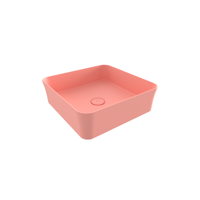 Bocchi Slim Line Kare Lavabo 38x38 cm Mat Somon