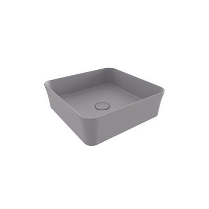 Bocchi Slim Line Kare Lavabo 38x38 cm Mat Gri