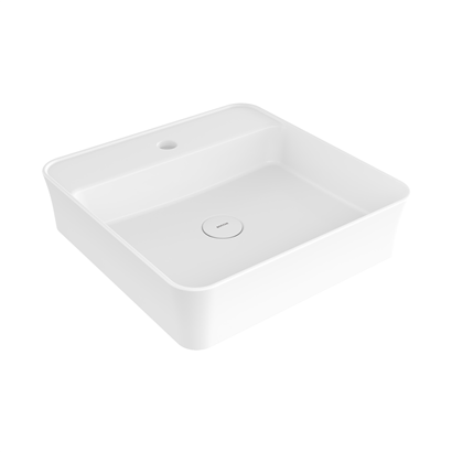Bocchi Slim Line Kare Lavabo 45x45 cm Parlak Beyaz