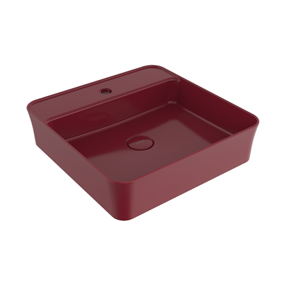 Bocchi Slim Line Kare Lavabo 45x45 cm P.Burgonya Bordosu