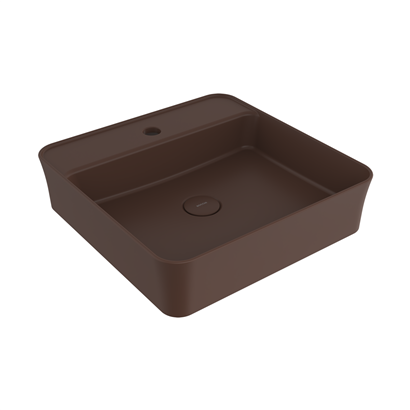 Bocchi Slim Line Kare Lavabo 45x45 cm Mat Kahve