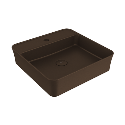 Bocchi Slim Line Kare Lavabo 45x45 cm Mat Bronz