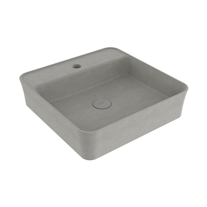 Bocchi Slim Line Kare Lavabo 45x45 cm Mat Beton