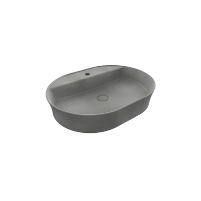 Bocchi Slim Line Oval 60x45 cm Mat Beton