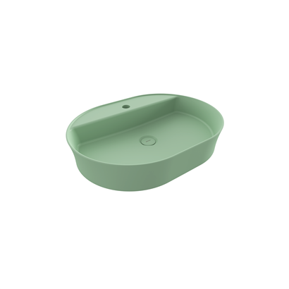 Bocchi Slim Line Oval 60x45 cm Mat Mint Yeşil
