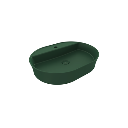 Bocchi Slim Line Oval 60x45 cm Mat Yeşil