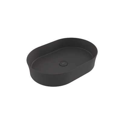 Bocchi Slim Line Oval Lavabo 55x38 cm Mat Antrasit