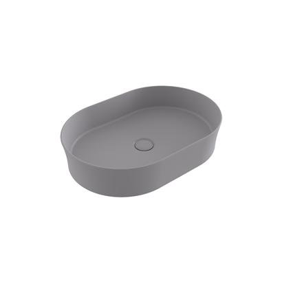Bocchi Slim Line Oval Lavabo 55x38 cm Mat Gri