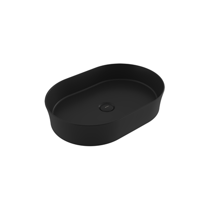 Bocchi Slim Line Oval Lavabo 55x38 cm Mat Siyah