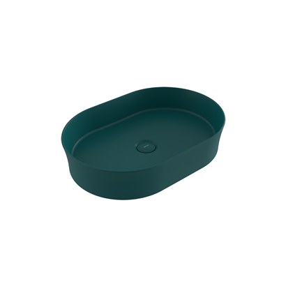 Bocchi Slim Line Oval Lavabo 55x38 cm Mat Petrol Mavisi