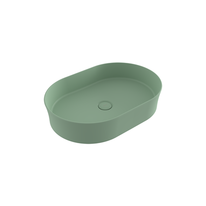Bocchi Slim Line Oval Lavabo 55x38 cm Mat Mint Yeşil