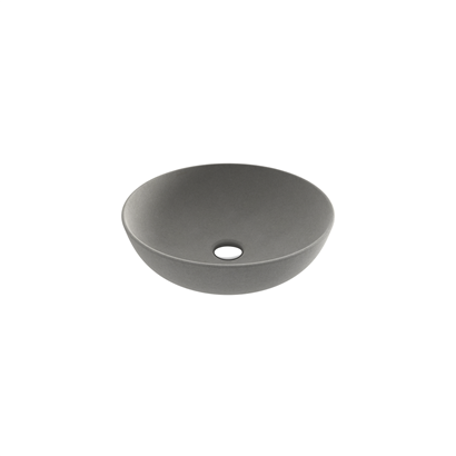 Bocchi Slim Line Yuvarlak Lavabo 38 cm Mat Beton
