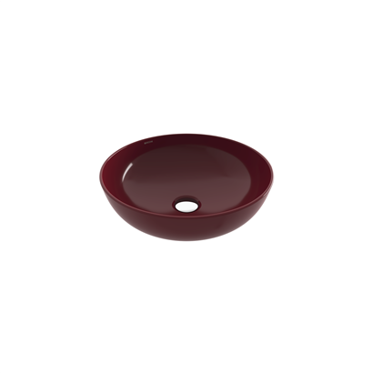 Bocchi Slim Line Yuvarlak Lavabo 38 cm P.Burgonya Bordosu