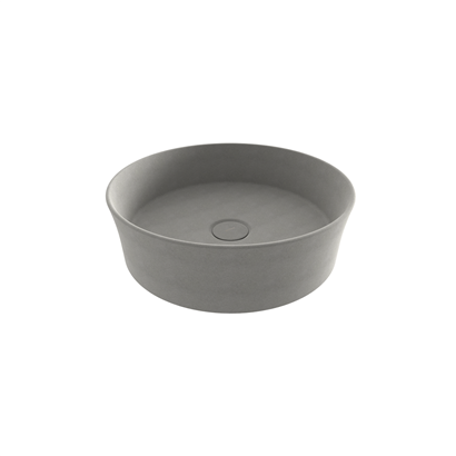Bocchi Slim Line Yuvarlak lavabo 38 cm Mat Beton