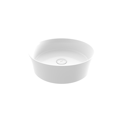 Bocchi Slim Line Yuvarlak lavabo 38 cm Parlak Beyaz