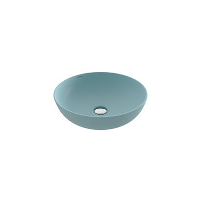 Bocchi Slim Line Yuvarlak Lavabo 38 cm Mat Buz Mavisi