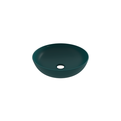 Bocchi Slim Line Yuvarlak Lavabo 38 cm Mat Petrol Mavisi