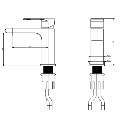Bocchi Smart Cold Start Krom Lavabo Bataryası