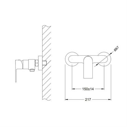 Bocchi Smart Krom Duş Bataryası