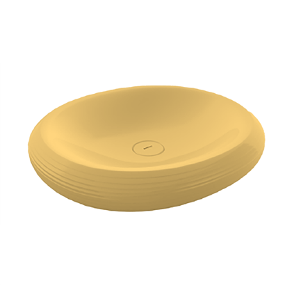 Bocchi Strata Tezgah Üstü Lavabo 49 cm P. Mandalina Sarısı