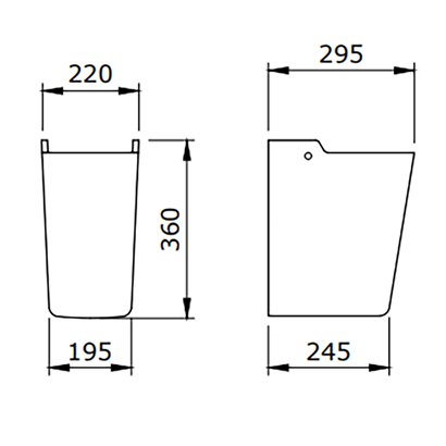Bocchi Taormina Arch Yarım Ayak Parlak Beyaz