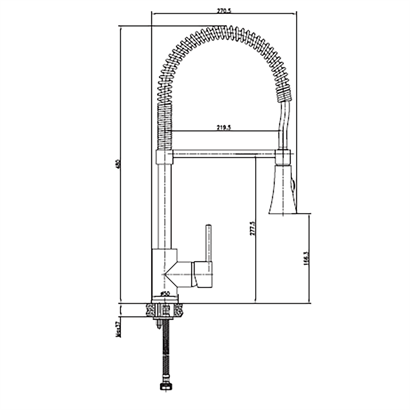 Bocchi Tek Kumandalı Evye Bataryası Spreyli