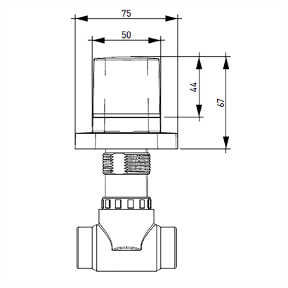 Bocchi TULA Mat Siyah Ankastre Stop Valf, Kare Rozet