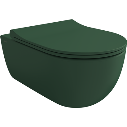 Bocchi V Tondo Rimless Asma Klozet Mat Yeşil (Klozet Kapağı Hariçtir) 