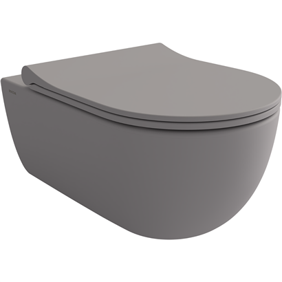 Bocchi V Tondo Rimless Asma Klozet Mat Gri (Klozet Kapağı Hariçtir) 