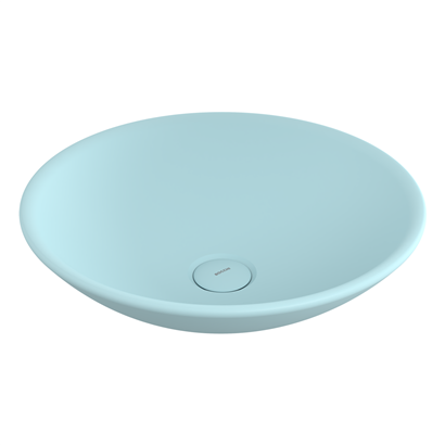 Bocchi Venezia 40 cm Çanak Lavabo Mat Buz Mavisi