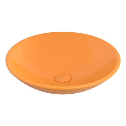 Bocchi Venezia 40 cm Çanak Lavabo Parlak Mandalina Sarısı