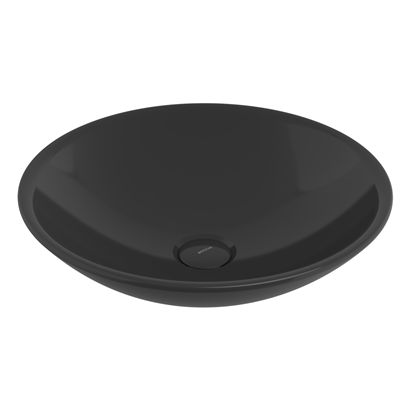 Bocchi Venezia 40 cm Çanak Lavabo Parlak Siyah