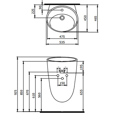 Bocchi Venezia Asma Monoblok Lavabo P.Burgonya Bordosu