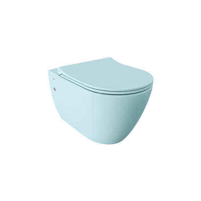 Bocchi Venezia Rimless Asma Klozet Mat Buz Mavisi (Klozet Kapağı Hariçtir) 