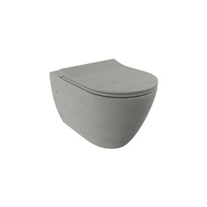 Bocchi Venezia Rimless Asma Klozet Mat Beton (Klozet Kapağı Hariçtir) 